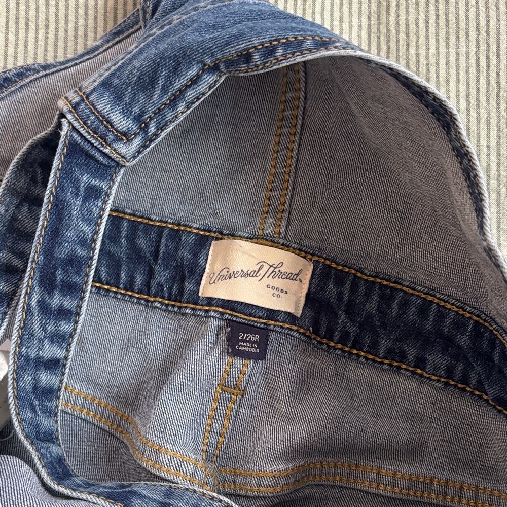 Universal Thread Blue Denim Overalls - Picture 3 of 4